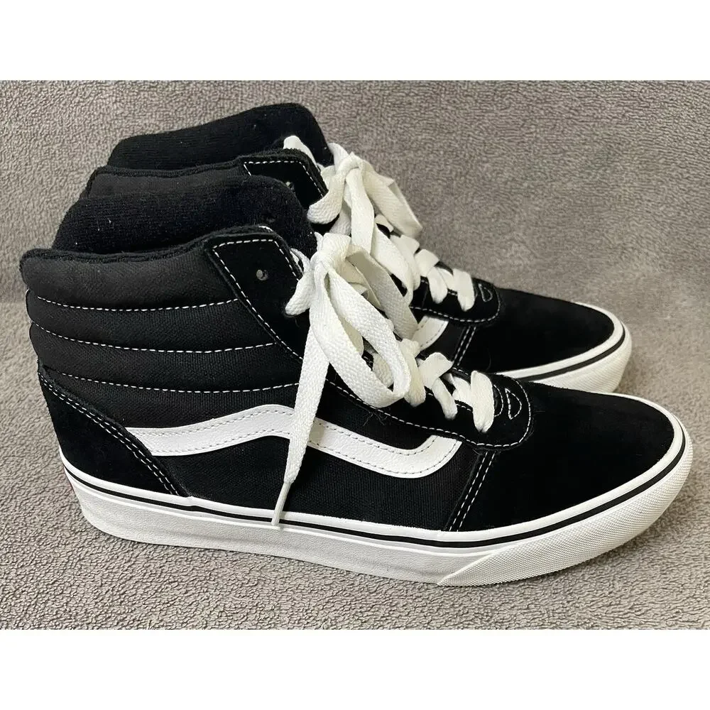 Size 9.5 - Vans Sk8- High Black White
